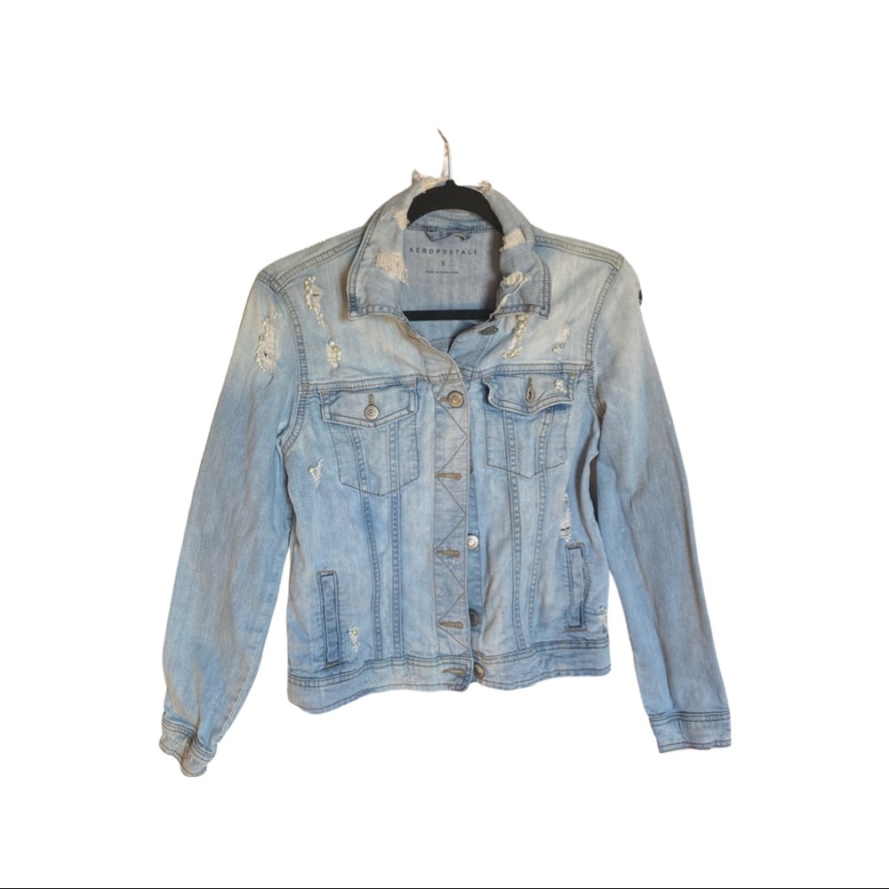 Jean jacket with pearls
